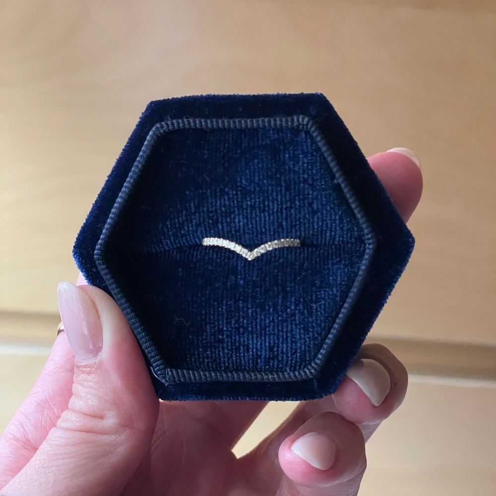 Lab Diamond Chevron Band